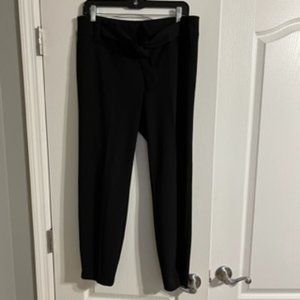 Soho Women's Paper Bag Waist Pants Large Black
